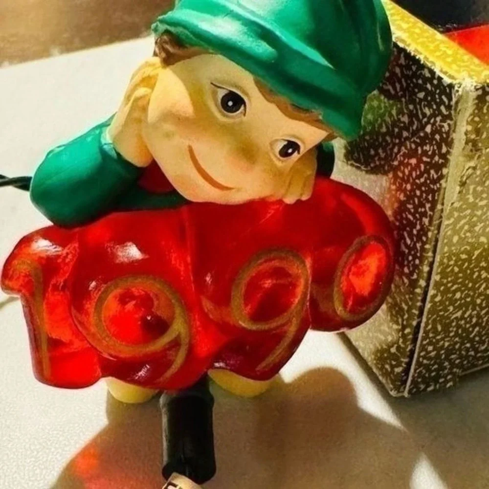 Hallmark Keepsake 1990 Elf of the Year Light Up Ornament, Vintage, Christmas NIB